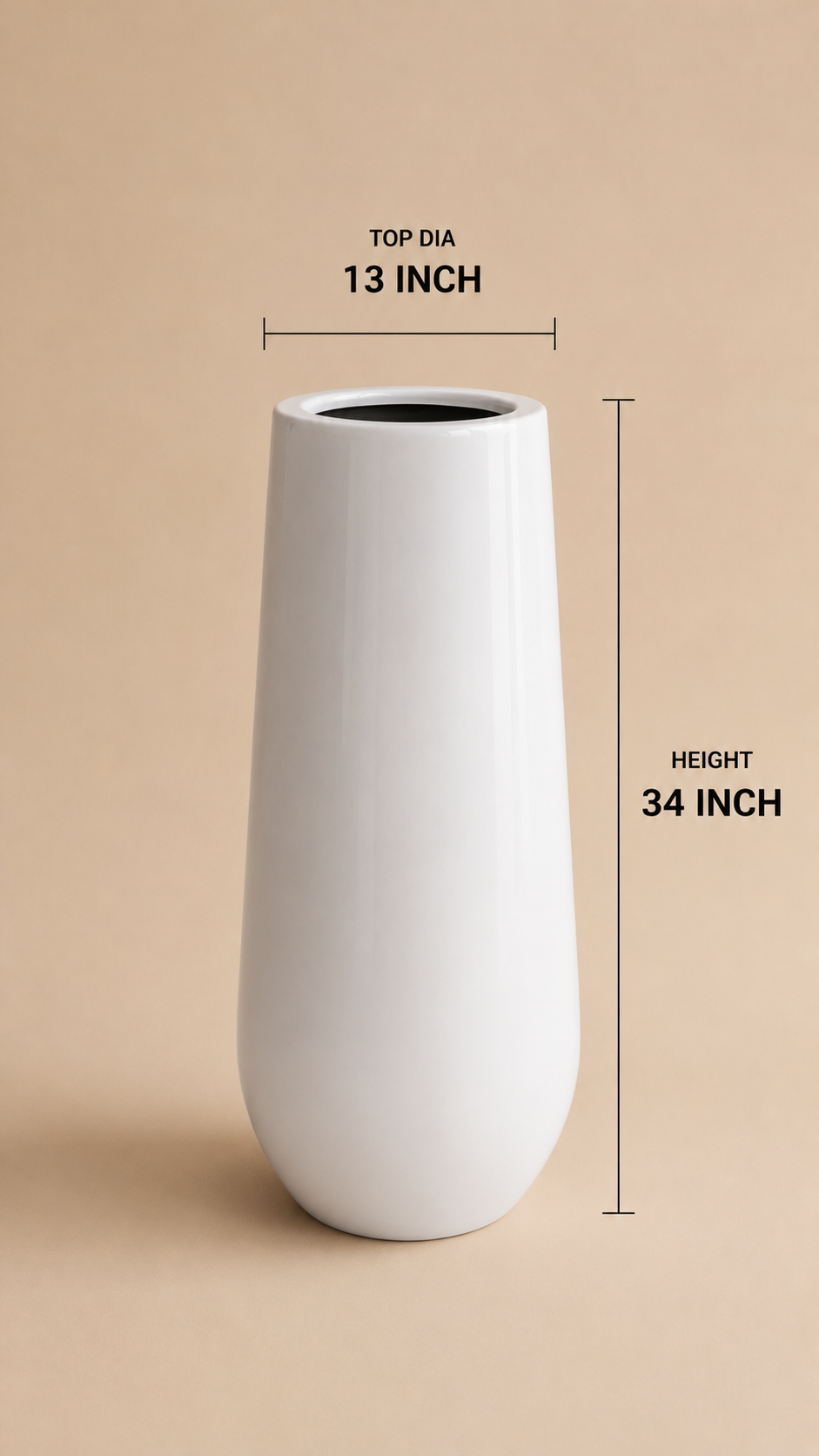 Cono Tall FRP Planter- Large - Image